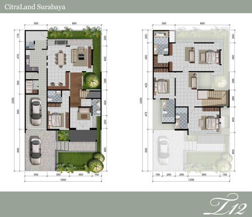foto denah rumah tipe MAGNOLIA perumahan STONEGATE PARK CITRALAND
