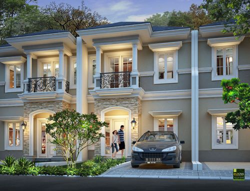 foto tampak rumah tipe 70/69 perumahan Grand Victoria 1