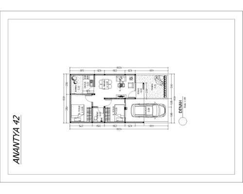 foto denah rumah tipe ANANTYA (1) perumahan GRAND SHARON RESIDENCE tahap 3