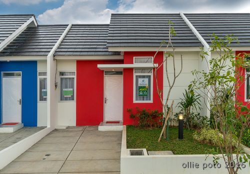 foto tampak rumah tipe JASPER perumahan CITRA RAYA CLUSTER BIZHOME JADE & CHALCEDONY