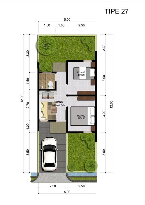 foto denah rumah tipe JASPER perumahan CITRA RAYA CLUSTER BIZHOME JADE & CHALCEDONY