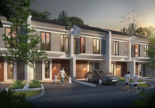 foto tampak rumah tipe SADHANA STANDAR perumahan CITRA GARDEN GOWA