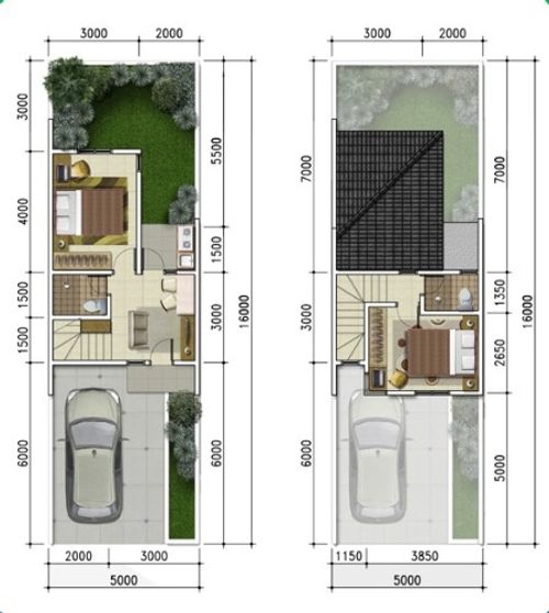 foto denah rumah tipe SADHANA STANDAR perumahan CITRA GARDEN GOWA