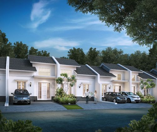 foto tampak rumah tipe ALMEIRA SUDUT - A perumahan CITRA GARDEN GOWA
