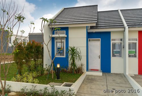 foto tampak rumah tipe AGATE perumahan CITRA RAYA - BIZHOME - CLUSTER BERYL