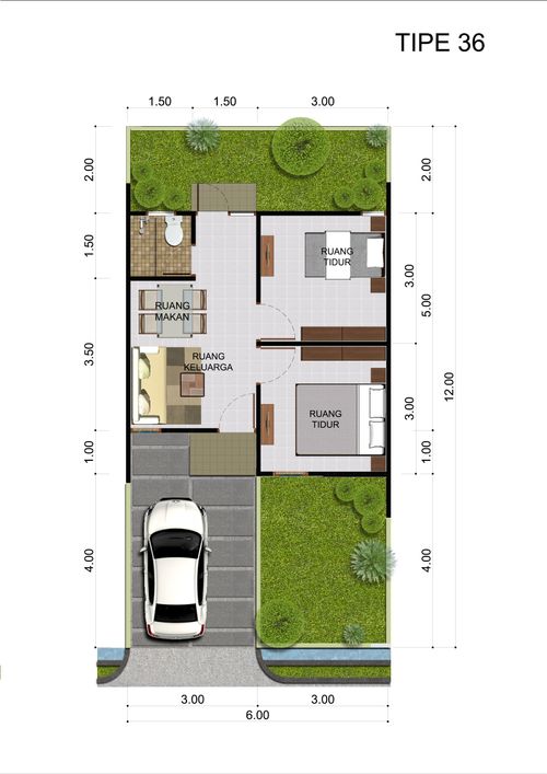 foto denah rumah tipe AGATE perumahan CITRA RAYA - BIZHOME - CLUSTER BERYL
