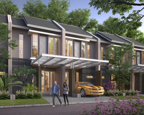 foto tampak rumah tipe ALISHA PREMIER perumahan PURI SAFIRA REGENCY