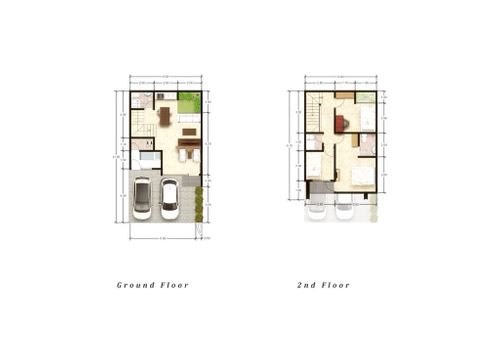 foto denah rumah tipe Camelia 88 perumahan Kingspoint Private Residences