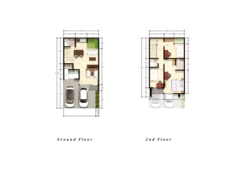 foto denah rumah tipe Camelia 99 perumahan Kingspoint Private Residences