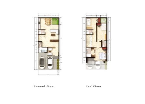 foto denah rumah tipe Camelia 135 perumahan Kingspoint Private Residences