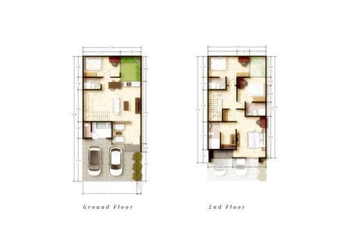foto denah rumah tipe Bougenville 160 perumahan Kingspoint Private Residences