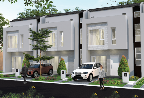 foto tampak rumah tipe B CHIC perumahan SAVASA