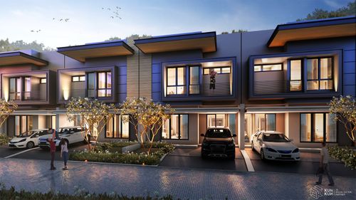 foto tampak rumah tipe Amarylis 171 perumahan Kingspoint Private Residences