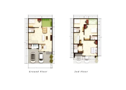 foto denah rumah tipe Amarylis 171 perumahan Kingspoint Private Residences