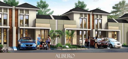 foto tampak rumah tipe ALBERO perumahan CITRA RAYA - CLUSTER LUGANO ZA & ZB