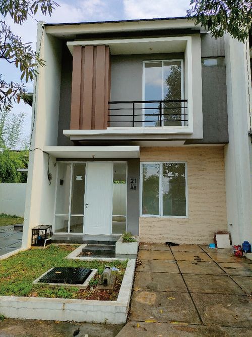 foto tampak rumah tipe Rose perumahan Magnolia Residence