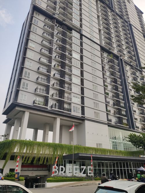 foto posisi tengah perumahan Bintaro Plaza Residence Tower Breeze