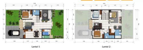 foto denah rumah tipe YAQUINA perumahan NUSA INDAH RESIDENCE