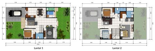 foto denah rumah tipe GLENMORE perumahan NUSA INDAH RESIDENCE