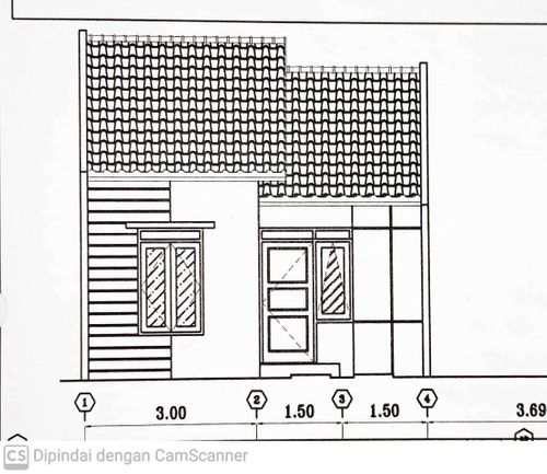 foto tampak rumah tipe YELLOW IVY perumahan CITRA RAYA - VILLA VERDE