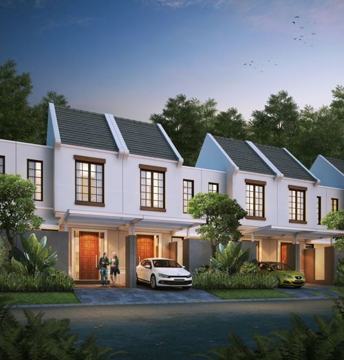 foto tampak rumah tipe Cherry Std perumahan GRAND HARVEST