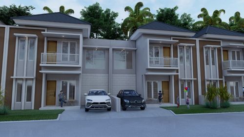 foto tampak rumah tipe Arjuna perumahan PERUMAHAN GRAND ARYA WIRARAJA