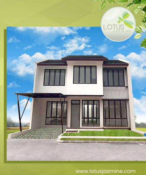 foto tampak rumah tipe C perumahan LOTUS JASMINE