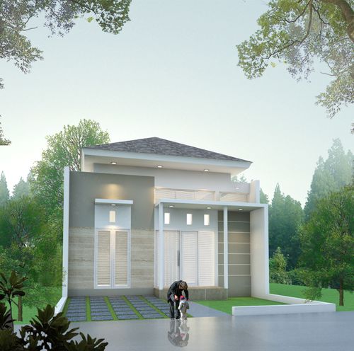 foto tampak rumah tipe Golf I perumahan Citra Sari Regency