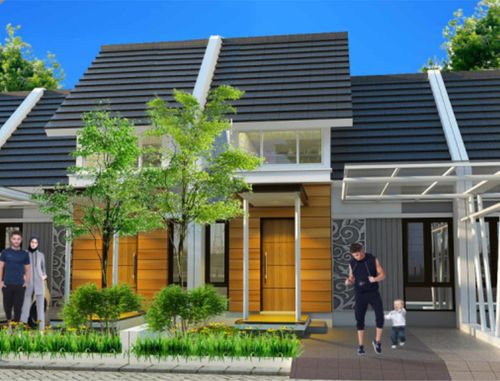 foto tampak rumah tipe WINNER perumahan PERMATA SPORTIVO