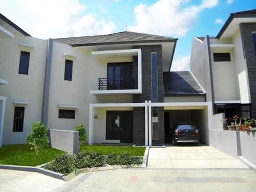 foto tampak rumah tipe CHEROKEE (1) perumahan GRAND SHARON RESIDENCE tahap 1 dan 2