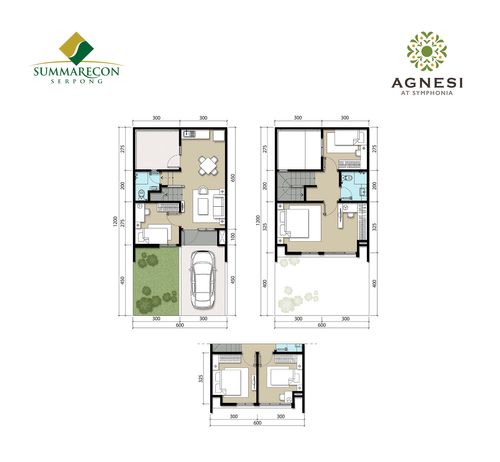 foto denah rumah tipe L6 Std Luxury 2 perumahan Cluster Agnesi