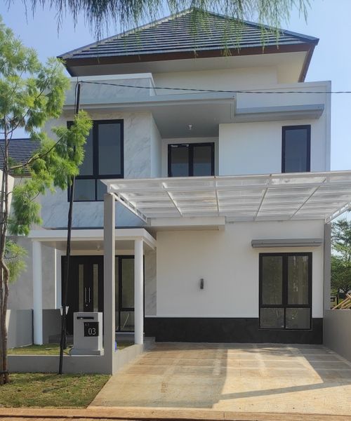 foto tampak rumah tipe Kalinda perumahan Kedaton Park Tahap 1