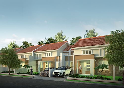 foto tampak rumah tipe VENTURA perumahan NUSA INDAH RESIDENCE
