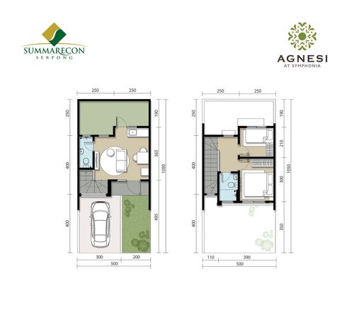 foto tampak rumah tipe L5 Std Standar perumahan Cluster Agnesi