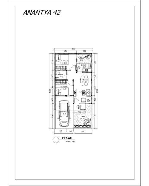 foto denah rumah tipe ANANTYA (2) perumahan GRAND SHARON RESIDENCE tahap 3