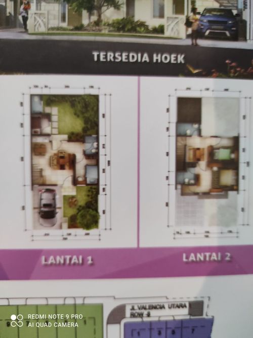 foto denah rumah tipe Lunaria perumahan Perumahan Palem Semi