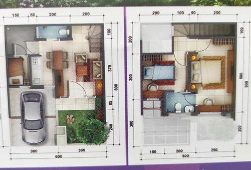 foto denah rumah tipe Cysantemo perumahan Perumahan Palem Semi