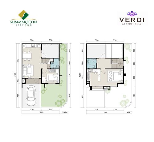 foto denah rumah tipe L7 HOOK Standard perumahan Cluster Verdi