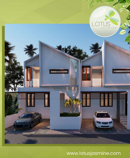 foto tampak rumah tipe F4 perumahan LOTUS JASMINE