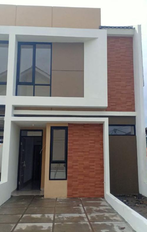foto tampak rumah tipe 42 Mezzanine perumahan G-Land Ciwastra Park