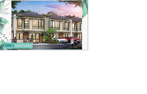 foto tampak rumah tipe SAPPHIRE perumahan EMERALD TERRACE
