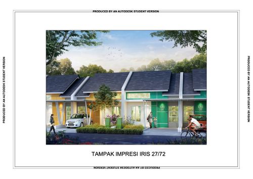 foto tampak rumah tipe IRIS27 perumahan METLAND CIBITUNG - CLUSTER IRIS