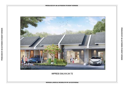 foto tampak rumah tipe SALVIA perumahan METLAND CIBITUNG - CLUSTER SALVIA