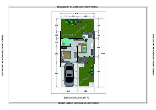 foto denah rumah tipe SALVIA perumahan METLAND CIBITUNG - CLUSTER SALVIA