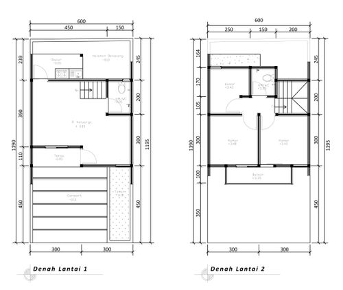 foto denah rumah tipe 60 Compact perumahan G-Land Katapang Residence 2