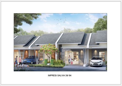 foto tampak rumah tipe SALVIA39 perumahan METLAND CIBITUNG - CLUSTER SALVIA