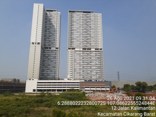 foto denah rumah tipe Studio perumahan Vasanta Innopark Tower Aoki