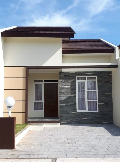 foto tampak rumah tipe 36 perumahan BUKIT ELANG RESIDENCE CLUSTER WALLACE