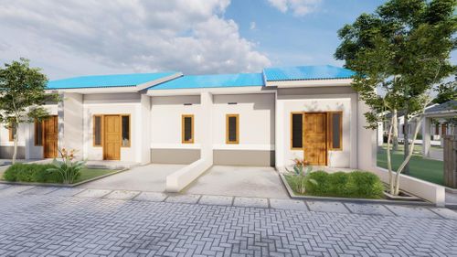 foto tampak rumah tipe 36/72 perumahan Puri Milenial