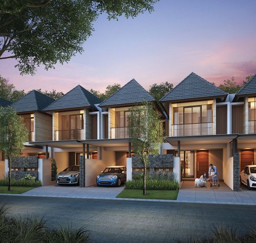 foto tampak rumah tipe 125/104 perumahan Pantai Mentari East View